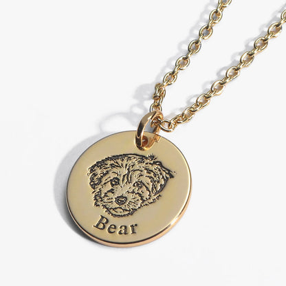 Collar personalizado con rostro de mascota