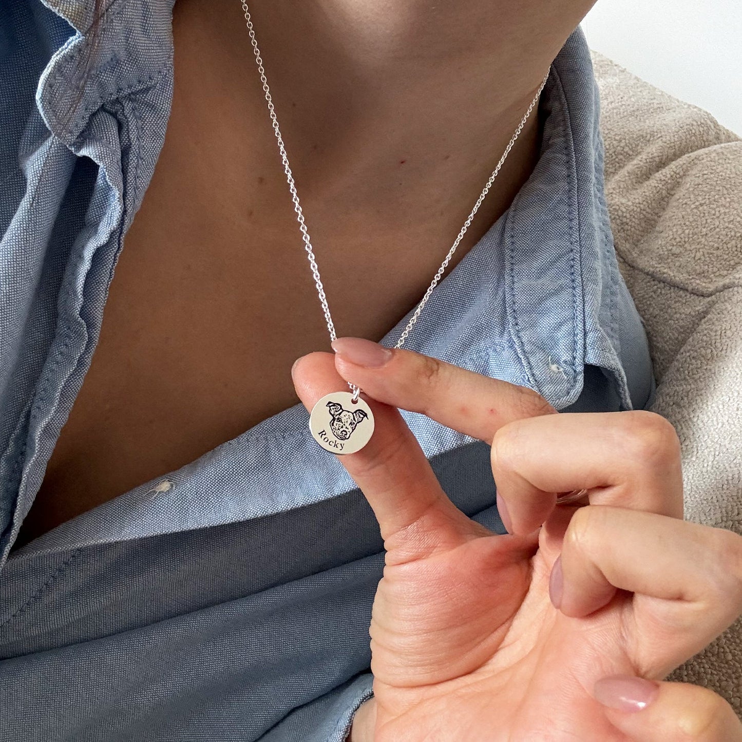 Collar personalizado con rostro de mascota