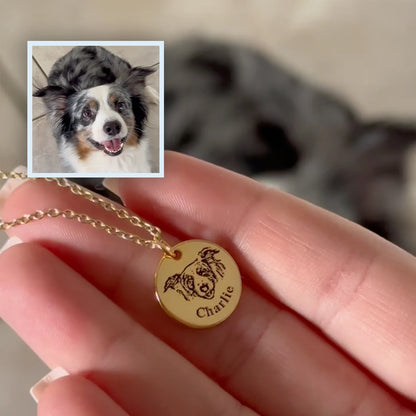 Collar personalizado con rostro de mascota