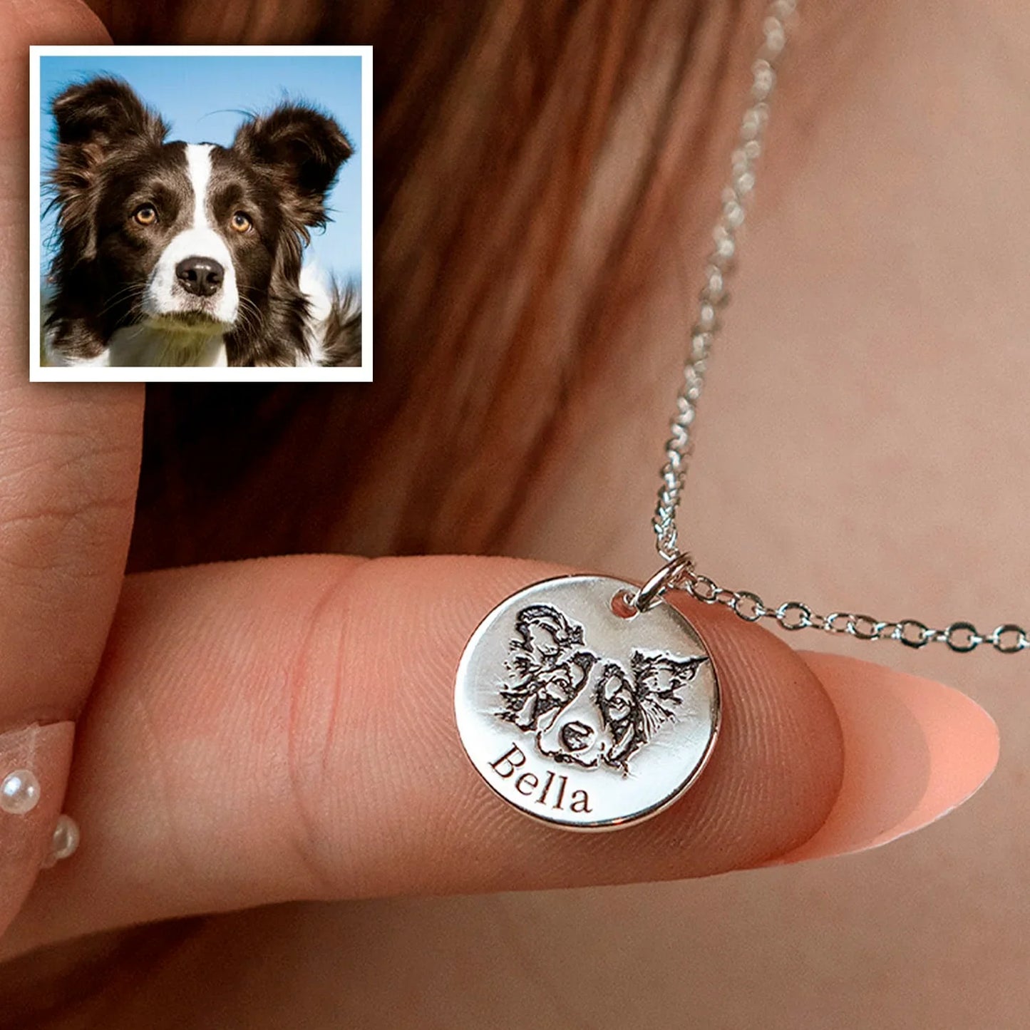 Collar personalizado con rostro de mascota