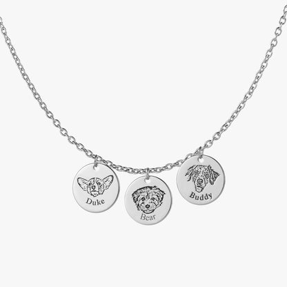 Collar personalizado con rostro de mascota