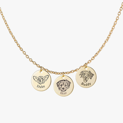 Collar personalizado con rostro de mascota