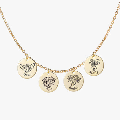 Collar personalizado con rostro de mascota