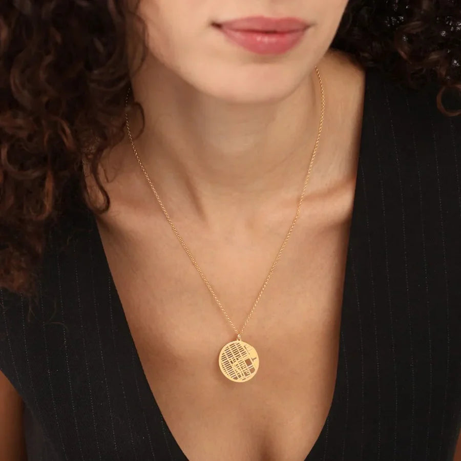 Collar personalizado con mapa