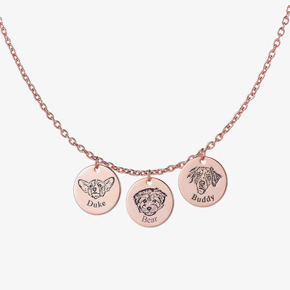 Collar personalizado con rostro de mascota