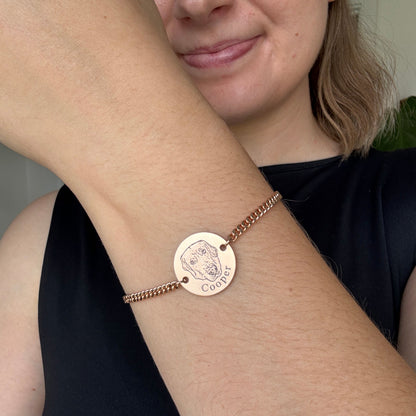 Pulsera personalizada con rostro de mascota