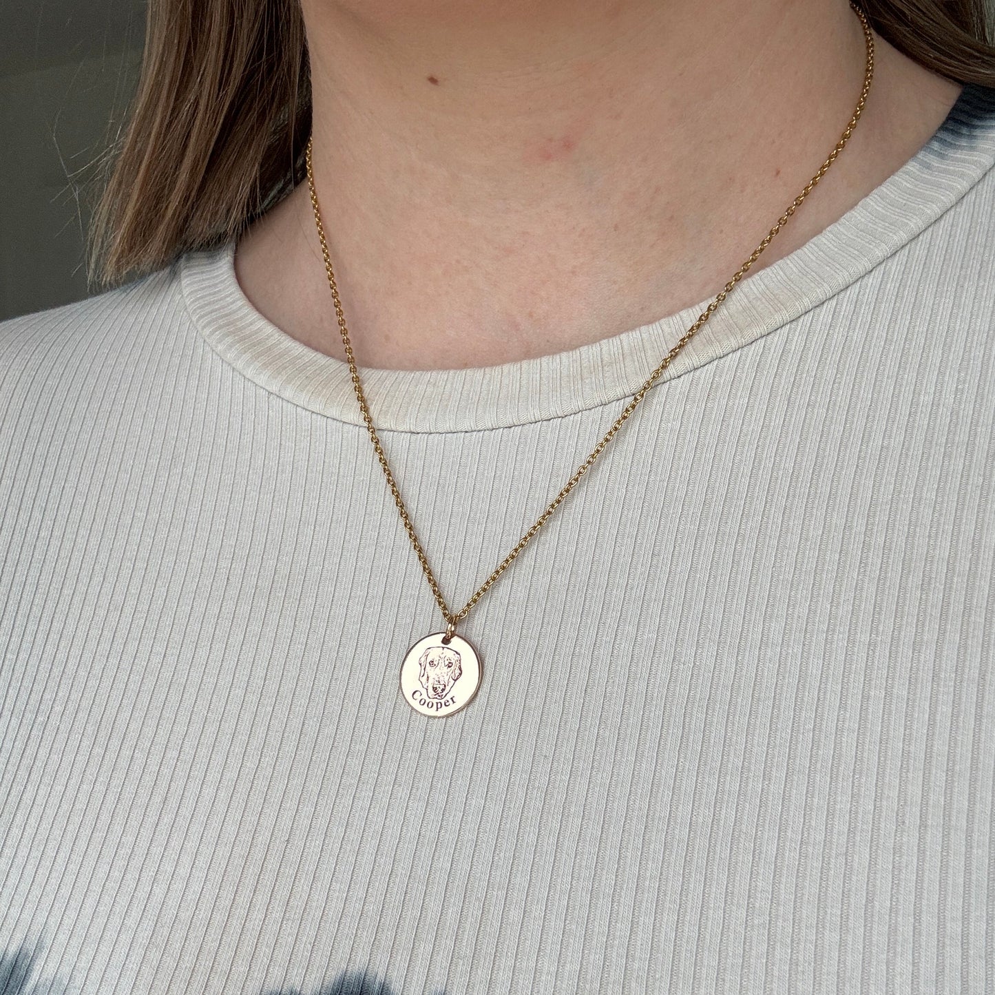 Collar personalizado con rostro de mascota