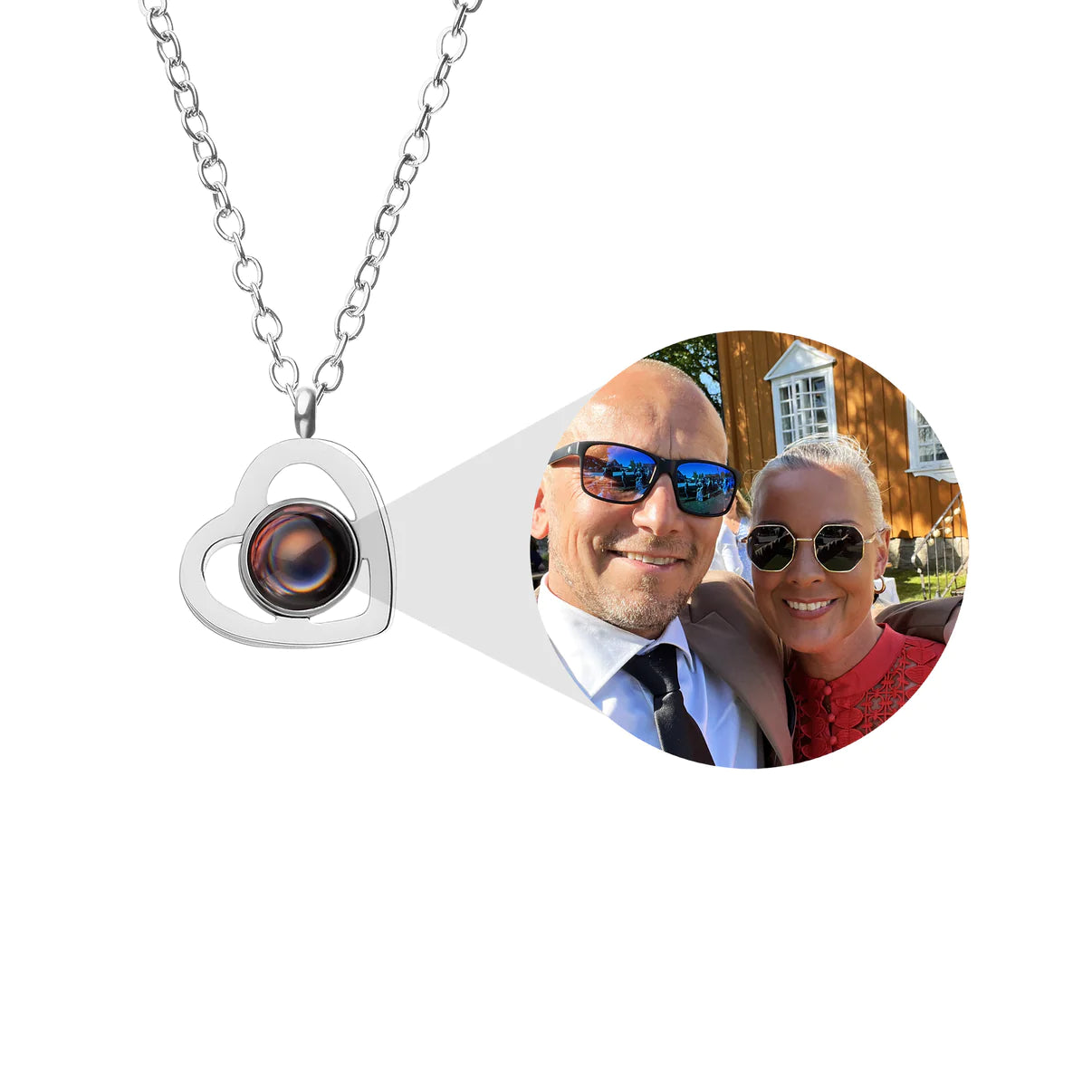 Collar de dije con foto